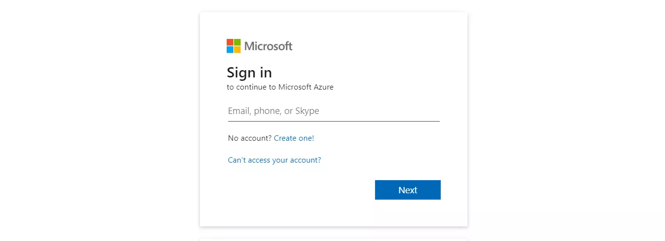 BigCommerce Microsoft Entra ID SSO: Microsoft Entra ID login
