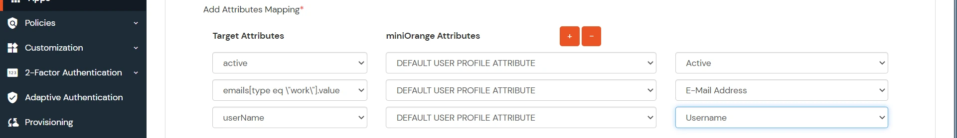  miniOrange IDP SCIM User Provisioning | General setting