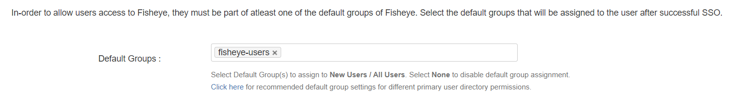 SAML Single Sign On (SSO) into Jira, Quick Setup default groups