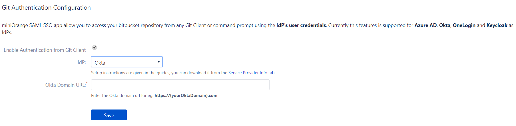 Bitbucket Git Authentication for Okta