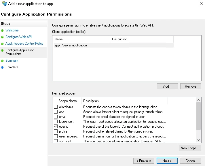 Bitbucket Git Authentication, ADFS configure permission
