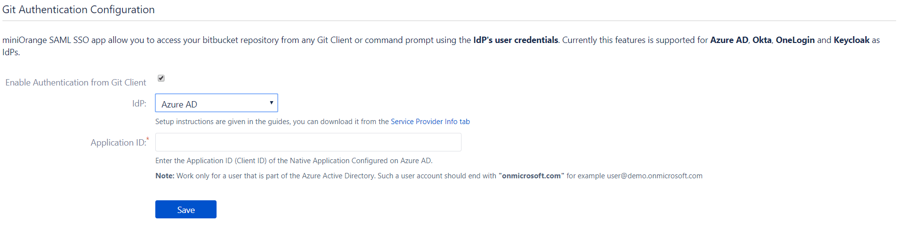 Bitbucket Git Authentication, Azure AD