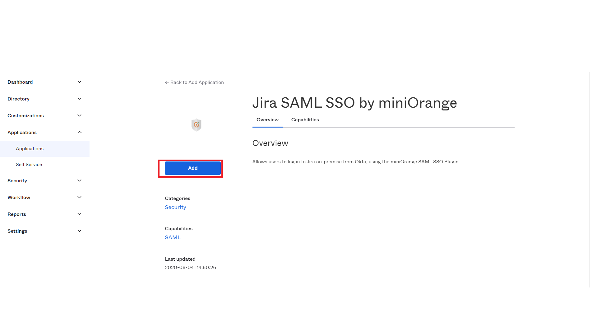 Jira SAML (SSO) Single Sign On