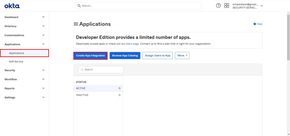 OAuth/OpenID/OIDC Single Sign On (SSO), Okta SSO Login Add Application