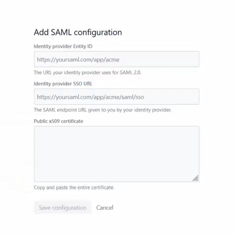 Atlassian Access Cloud SSO (Single Sign-On) Save Configuration