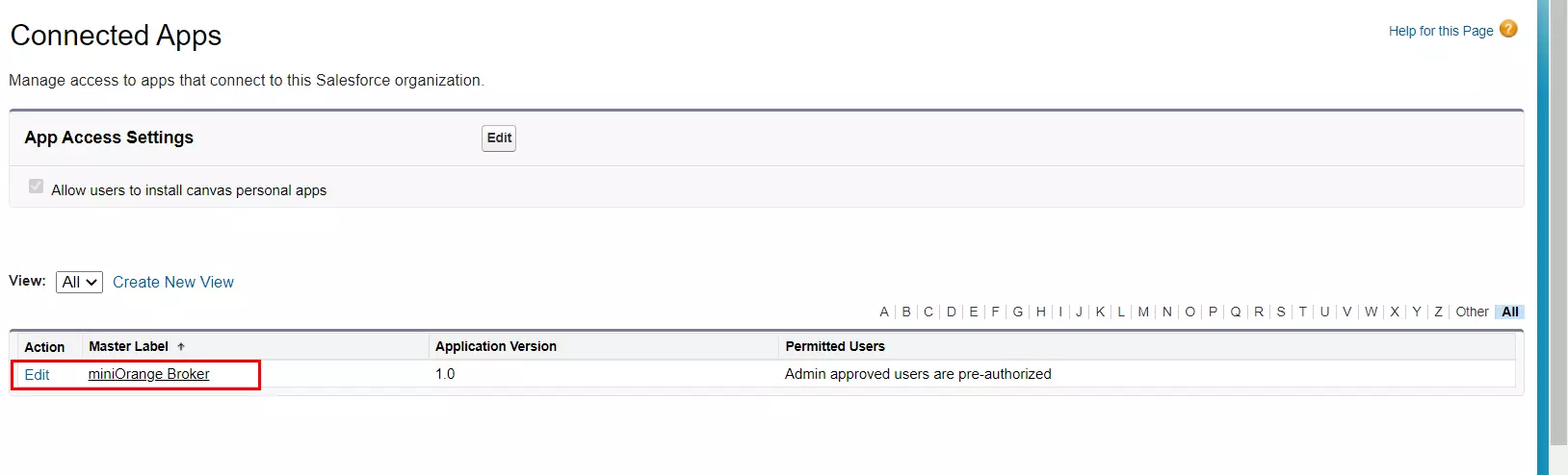 Salesforce Saml App