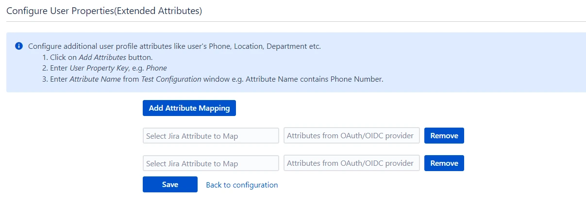 Atlassian Data Center Single Sign-On (SSO) for OAuth Extended Attributes