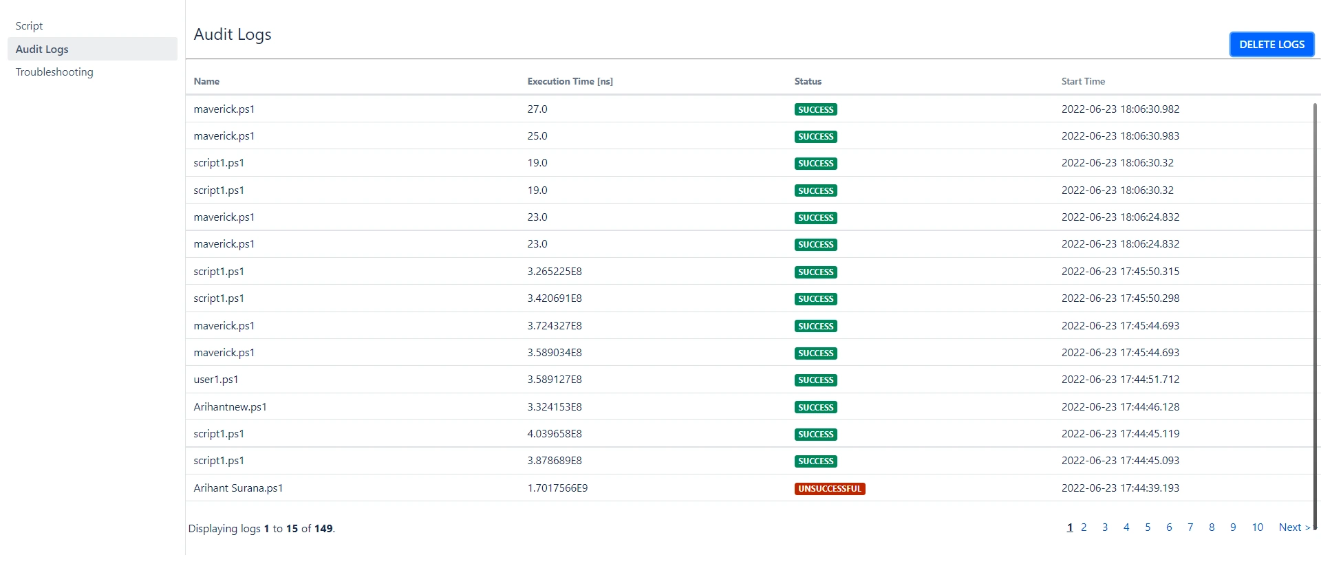 Jira ScriptRunner - Audit Logs