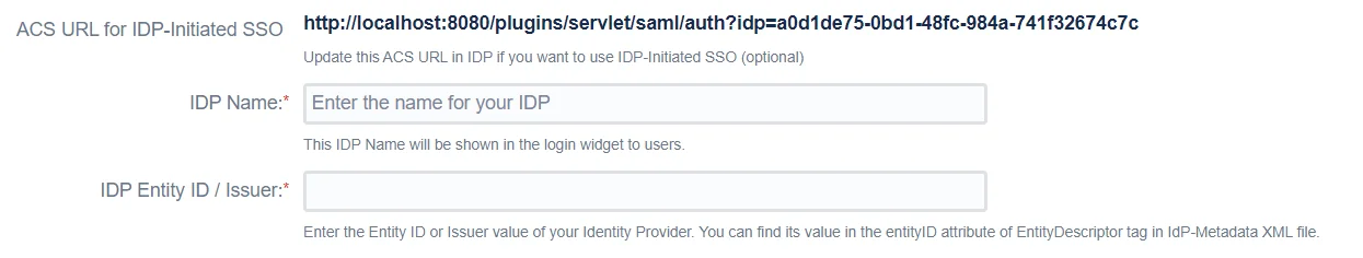 SAML Single sign on