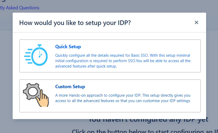 SAML single sign on add new idp