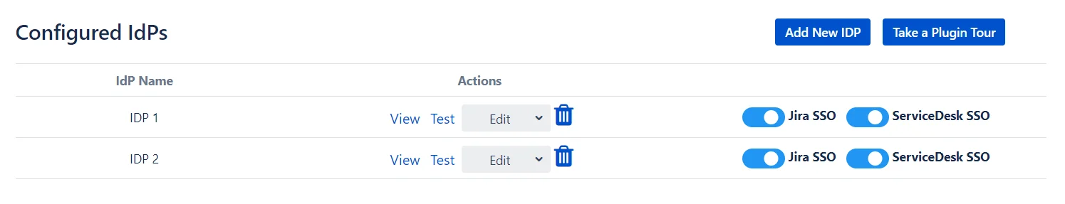 SAML single sign on add new idp