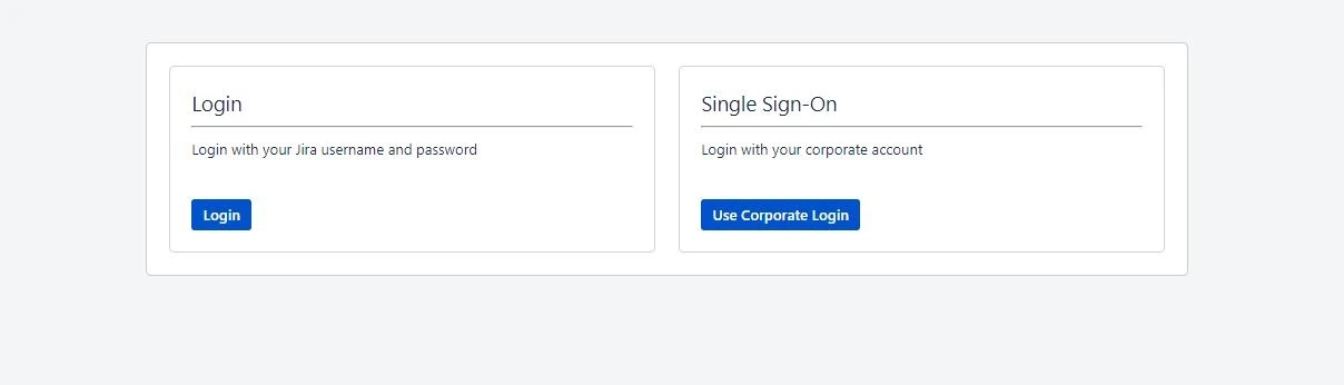 SAML Single Sign on Admin login option