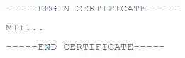 SAML Single Sign On public certificate