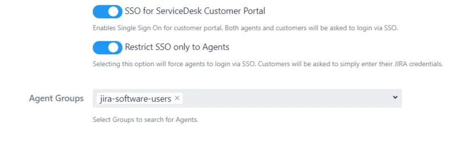 SAML Single Sign On Service Desk SSO