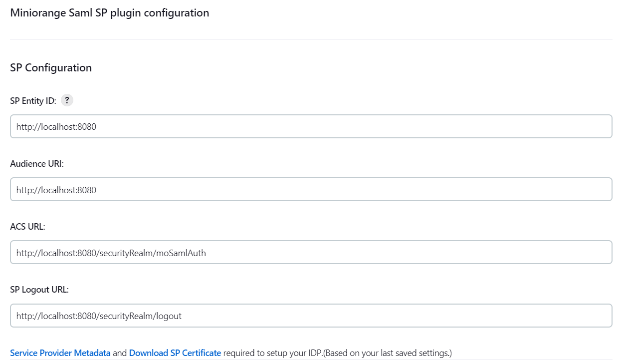 sso saml jenkins single sign on SP Configuration Jenkins