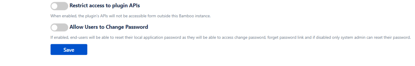 OAuth / OpenID Single Sign On (SSO) into Bamboo Service Provider, Sign in settings