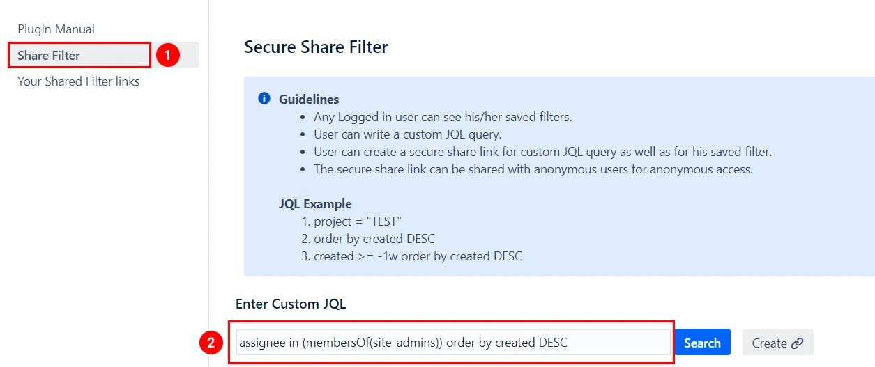 jira secure share cloud share filter