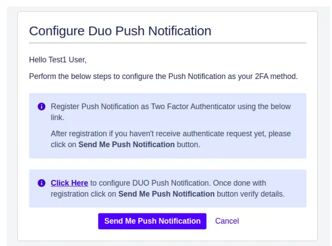 Duo push