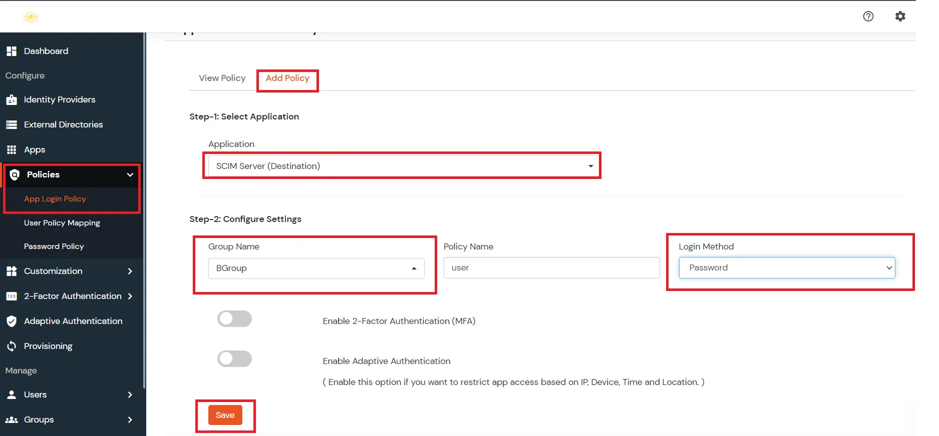  miniOrange IDP SCIM User Provisioning | General setting