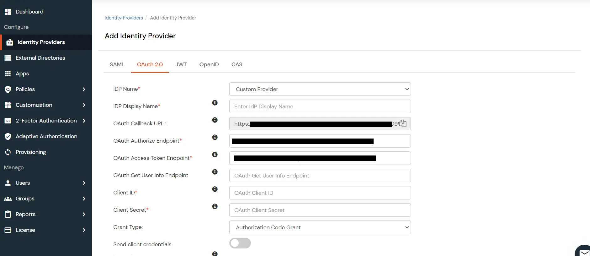 Setup JSM SSO broker flow