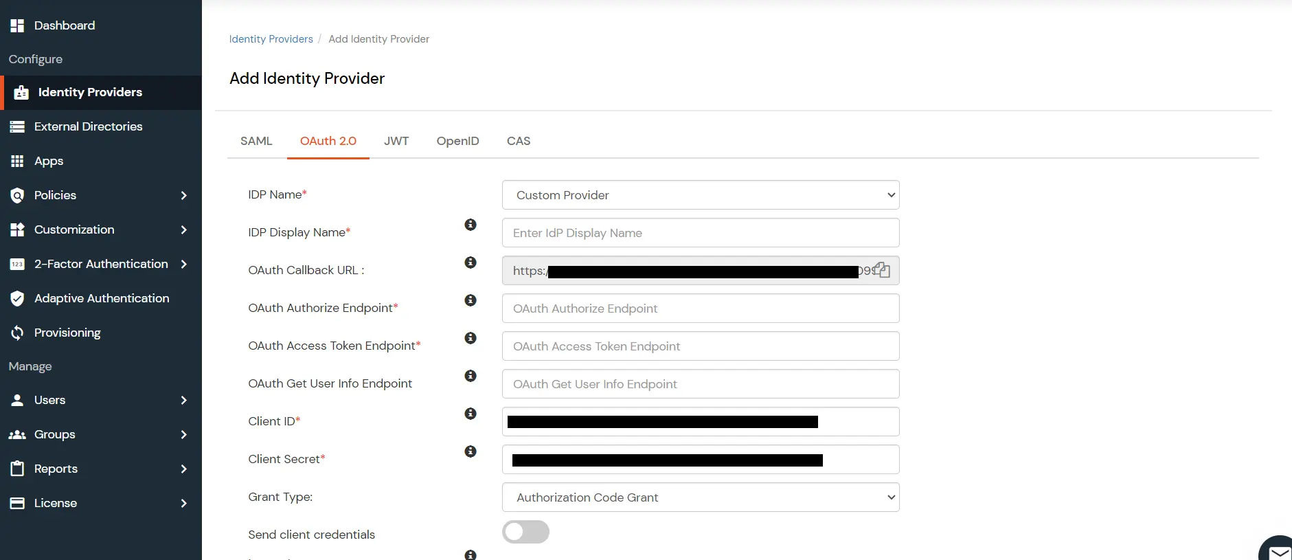 Setup JSM SSO broker flow