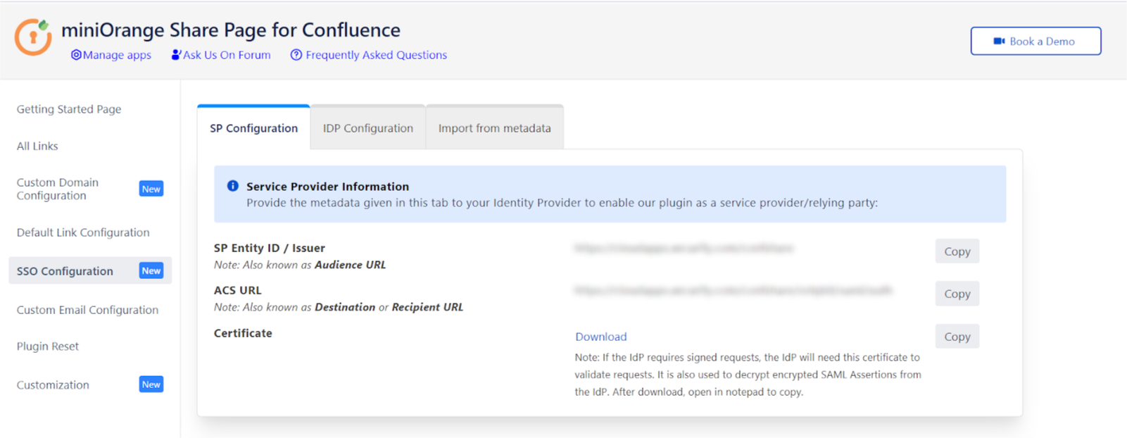 SSO Configuration
