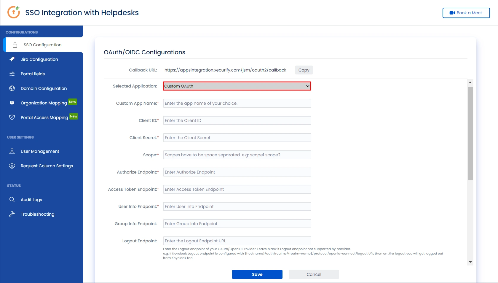 SSO for JSM Customers using OAuth Provider | plugin configuration