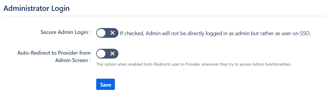 Atlassian Data Center Single Sign-On (SSO) for OAuth Sign In Settings