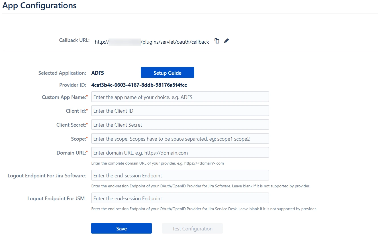 OAuth / OpenID Single Sign On (SSO) using ADFS Identity Provider, Configure OAuth