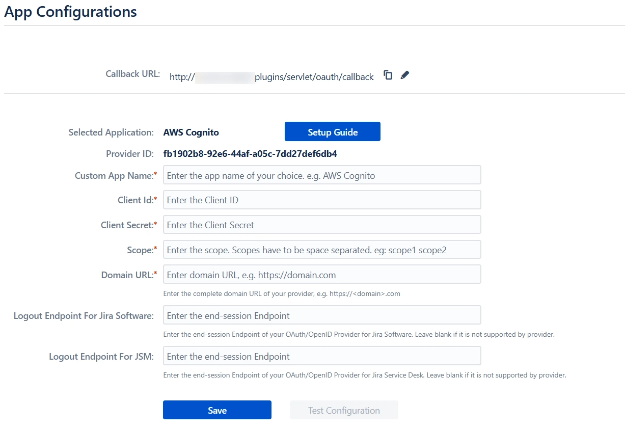 Jira OAuth OpenID SSO using AWS Cognito Configure OAuth