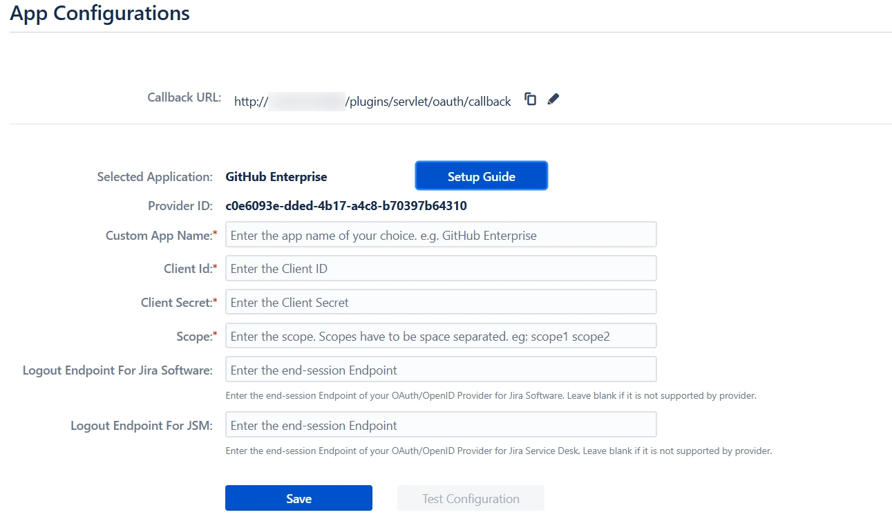 Jira OAuth / OpenID SSO using Github Enterprise Configure OAuth
