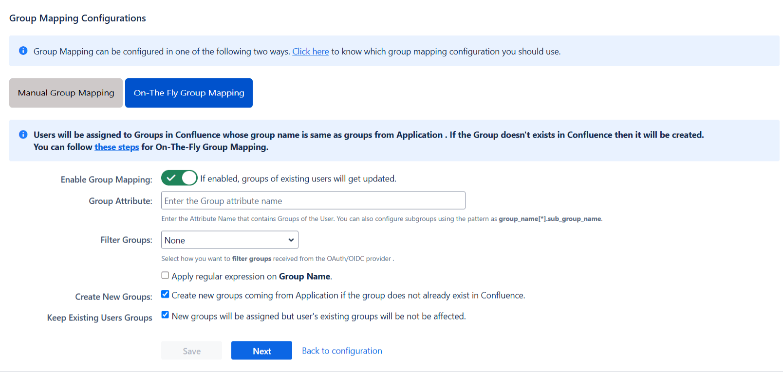 Atlassian Data Center Single Sign-On (SSO) for OAuth On The Fly Group Mapping