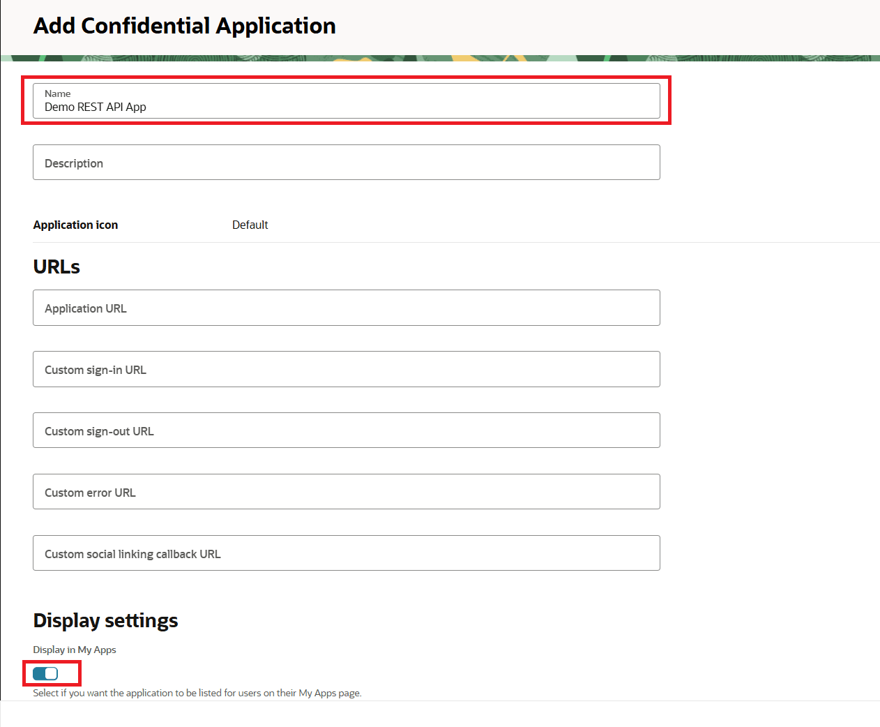 SCIM Oracle Identity Cloud Service, Add Confidential Application