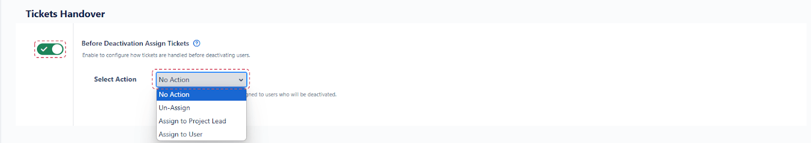 Setup Bulk User Management fo Jira, activate-deactivate-users-deactivate-tab-tickets-handover