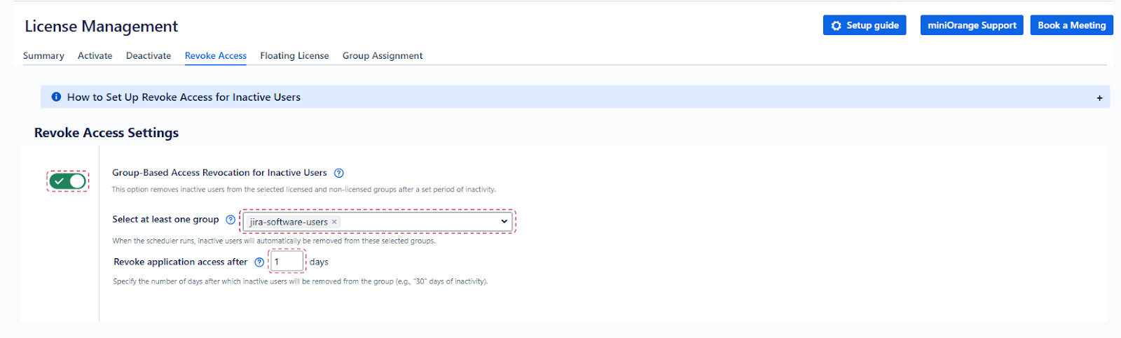Setup Bulk User Management fo Jira, activate-deactivate-users-revoke-access-settings