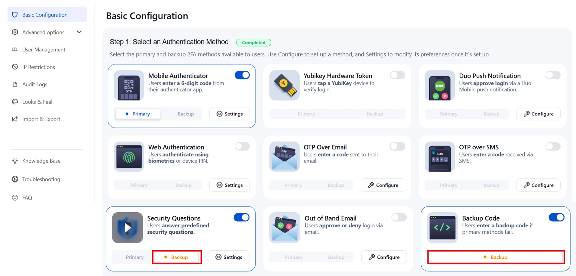 Setup Two Factor (2FA / MFA) 
                Authentication for Confluence using OTP, KBA, TOTP methods settings