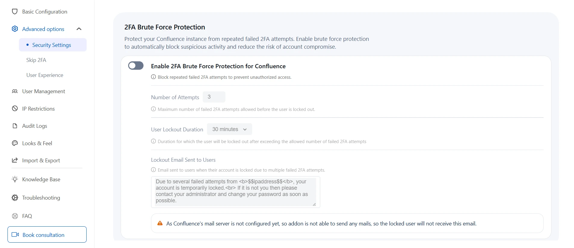 Setup Two Factor (2FA / MFA) Authentication for Confluence using OTP, KBA, TOTP methods settings