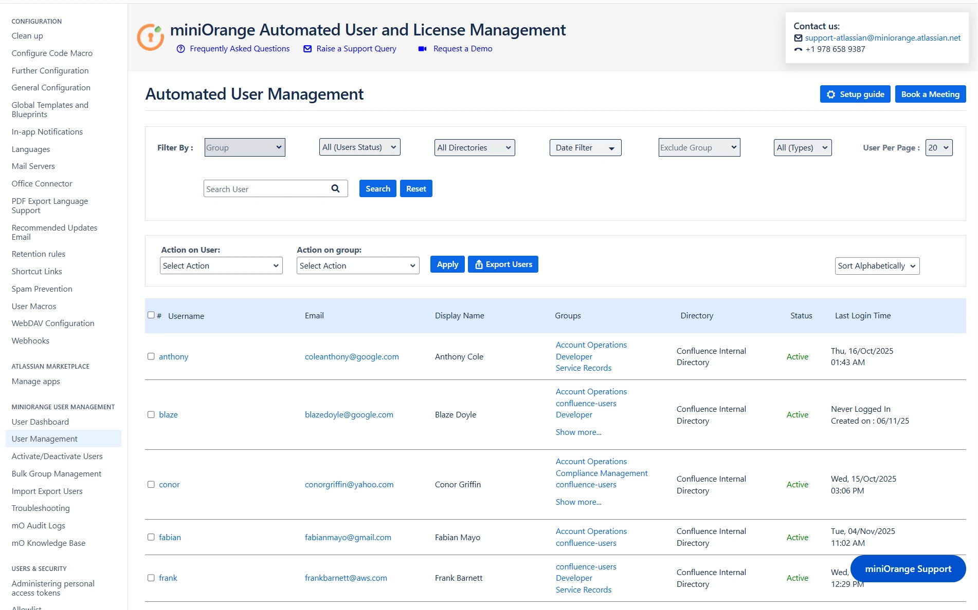 advanced user management