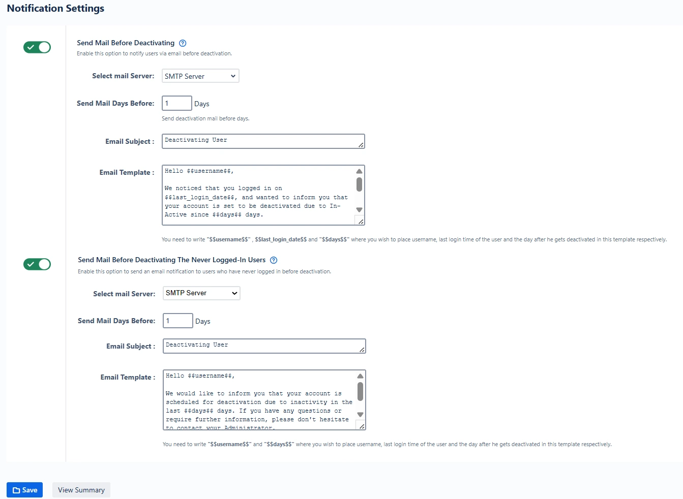 email notify