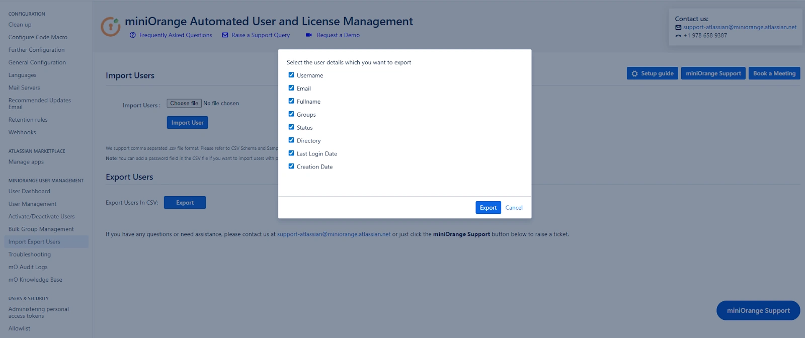 export-users