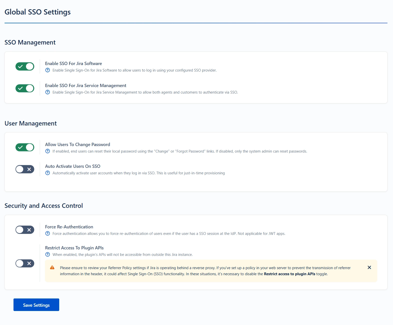 oauth token, oauth api, oauth oidc, OAuth / OpenID Single Sign On (SSO) into Jira, Global SSO Settings tab in the plugin