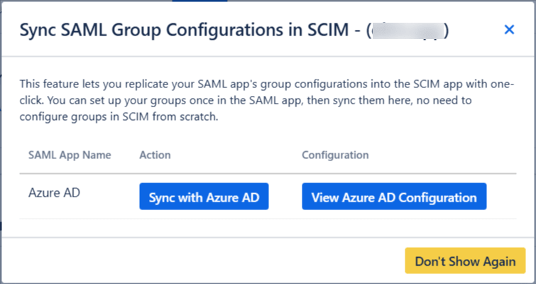 Group Configuration replication feature in the miniOrange SAML + SCIM app that lets you replicate your SAML app's group configurations into the SCIM app with one-click