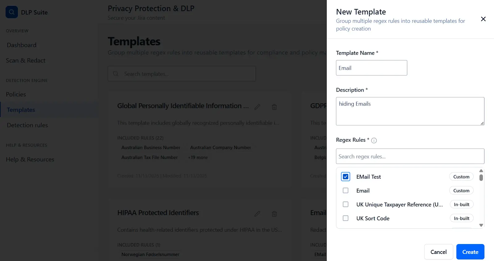 DLP Jira New Template