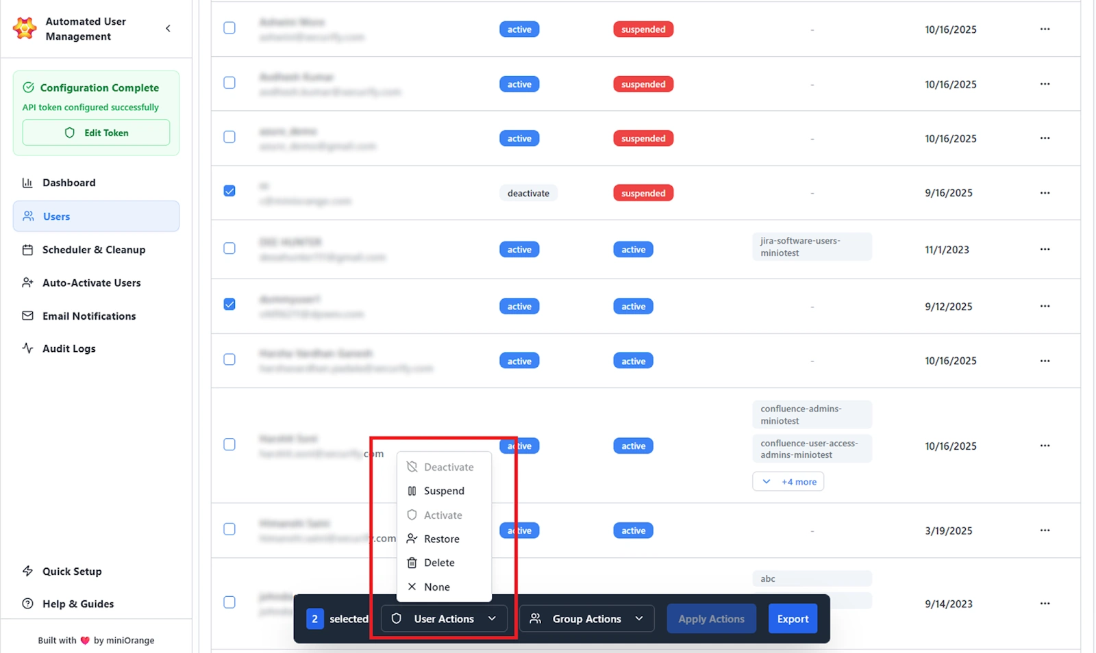 Jira Cloud Automated User Management