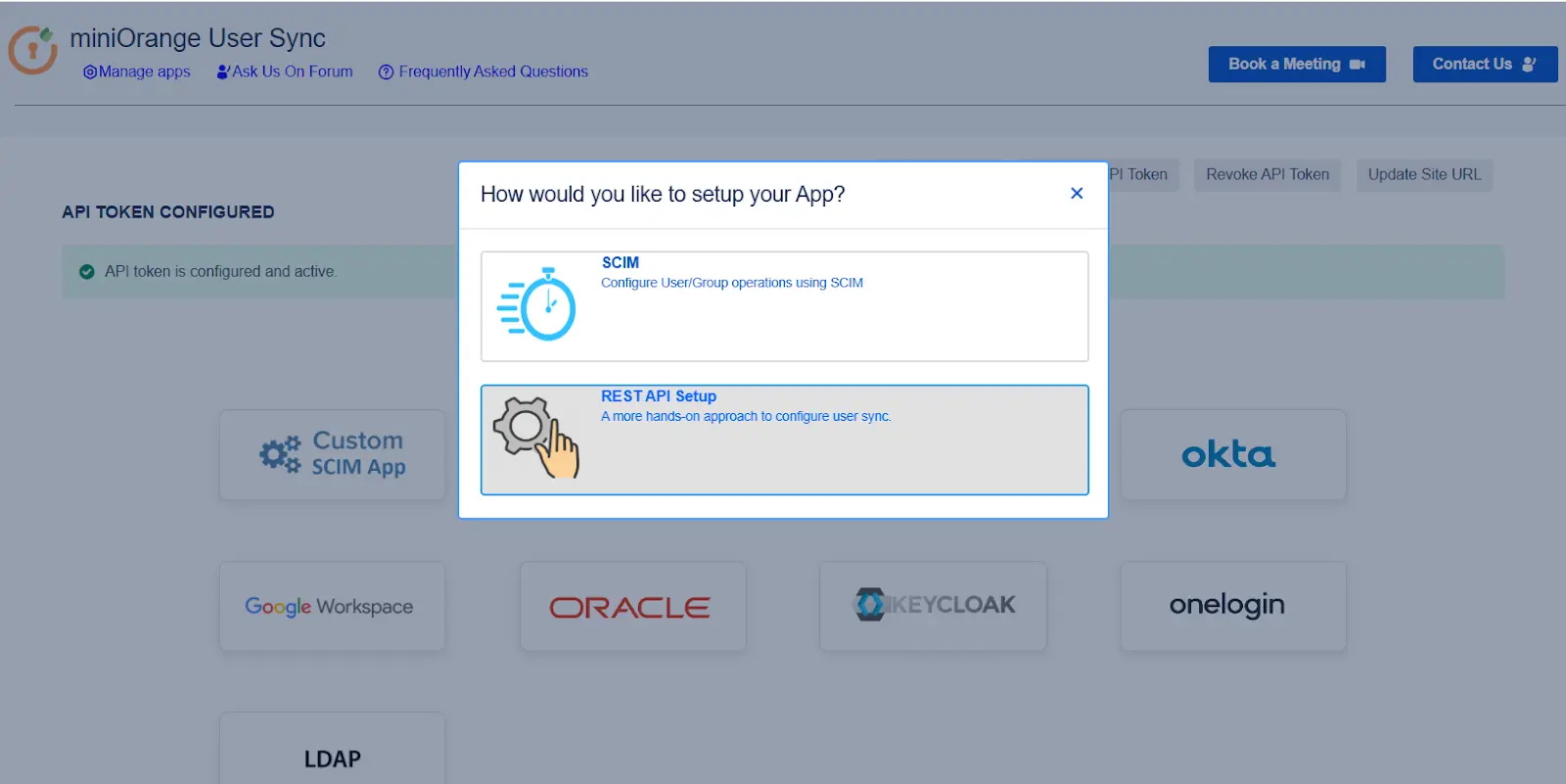 rest api based synchronization