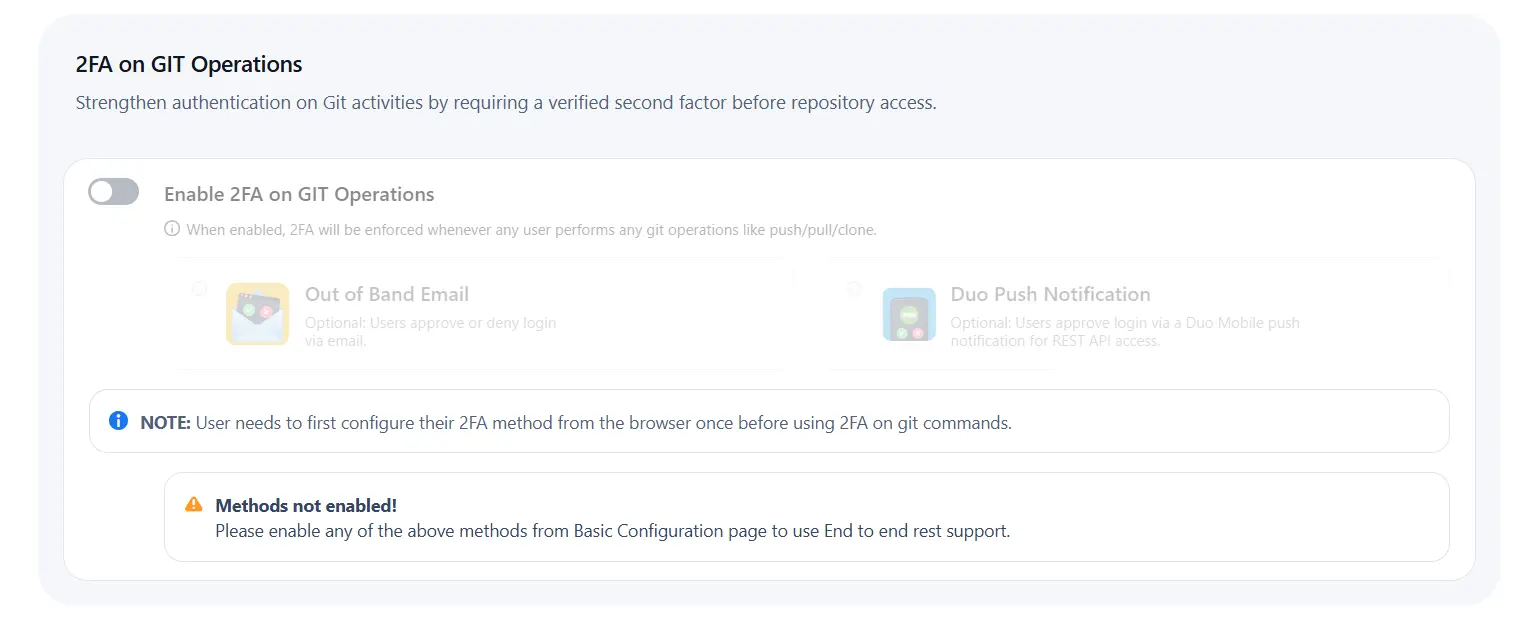 Setup Two Factor (2FA / MFA) Authentication for Bitbucket using OTP, KBA, TOTP methods settings