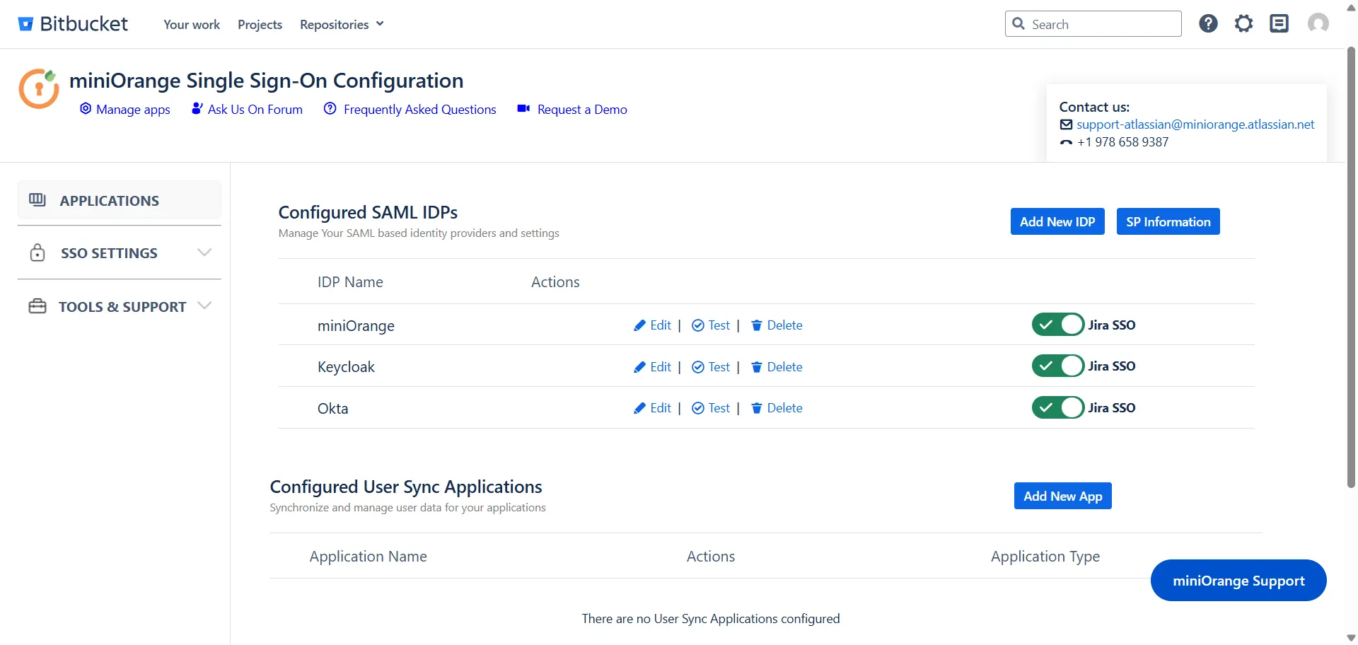 Add New IDP button in the Configured IDPs section