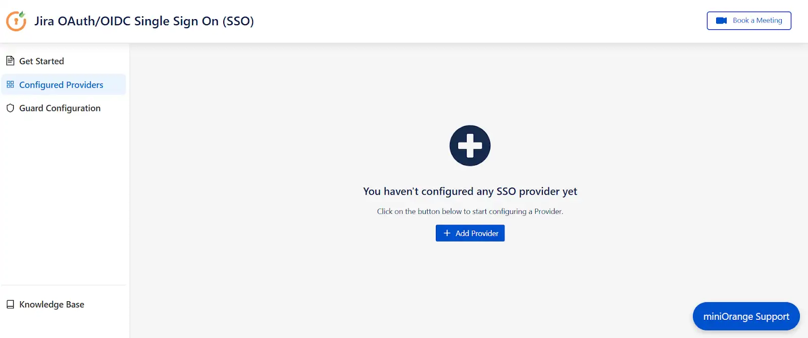 Configured providers section in the mO Jira OAuth/OIDC SSO app