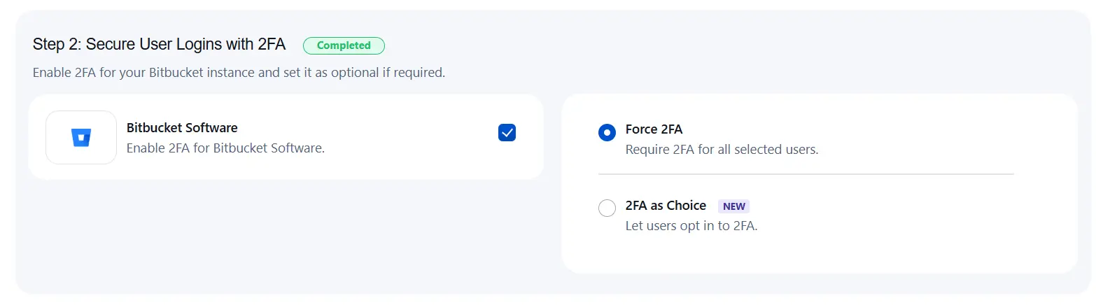Setup Two Factor (2FA / MFA) 
                Authentication for Bitbucket using OTP, KBA, TOTP methods settings