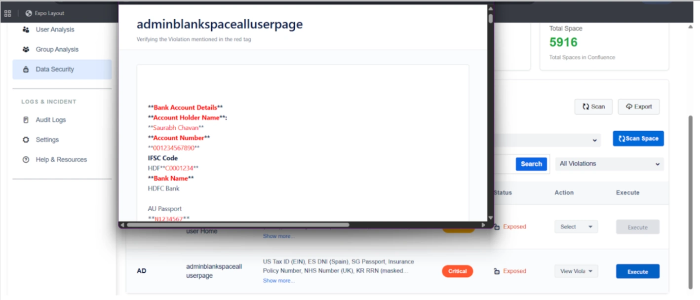 Migration Assistant View Violation Action